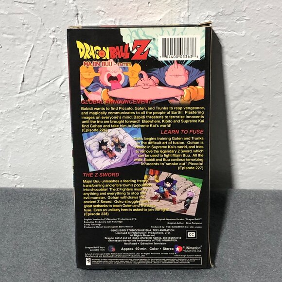 Dragonball Z - Majin Buu Saga VHS Set of 3 DBZ Anime - Picture 9 of 9